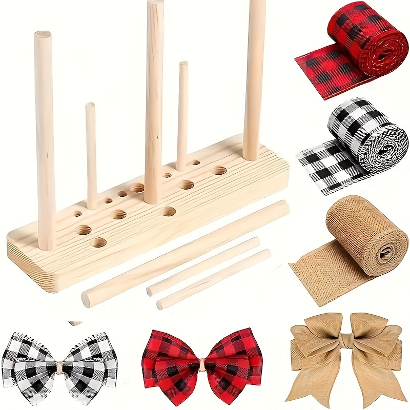 

Wooden Material Bow Making Tool Set 9 - Plain Maker Ribbon Wreath And Bow Creation