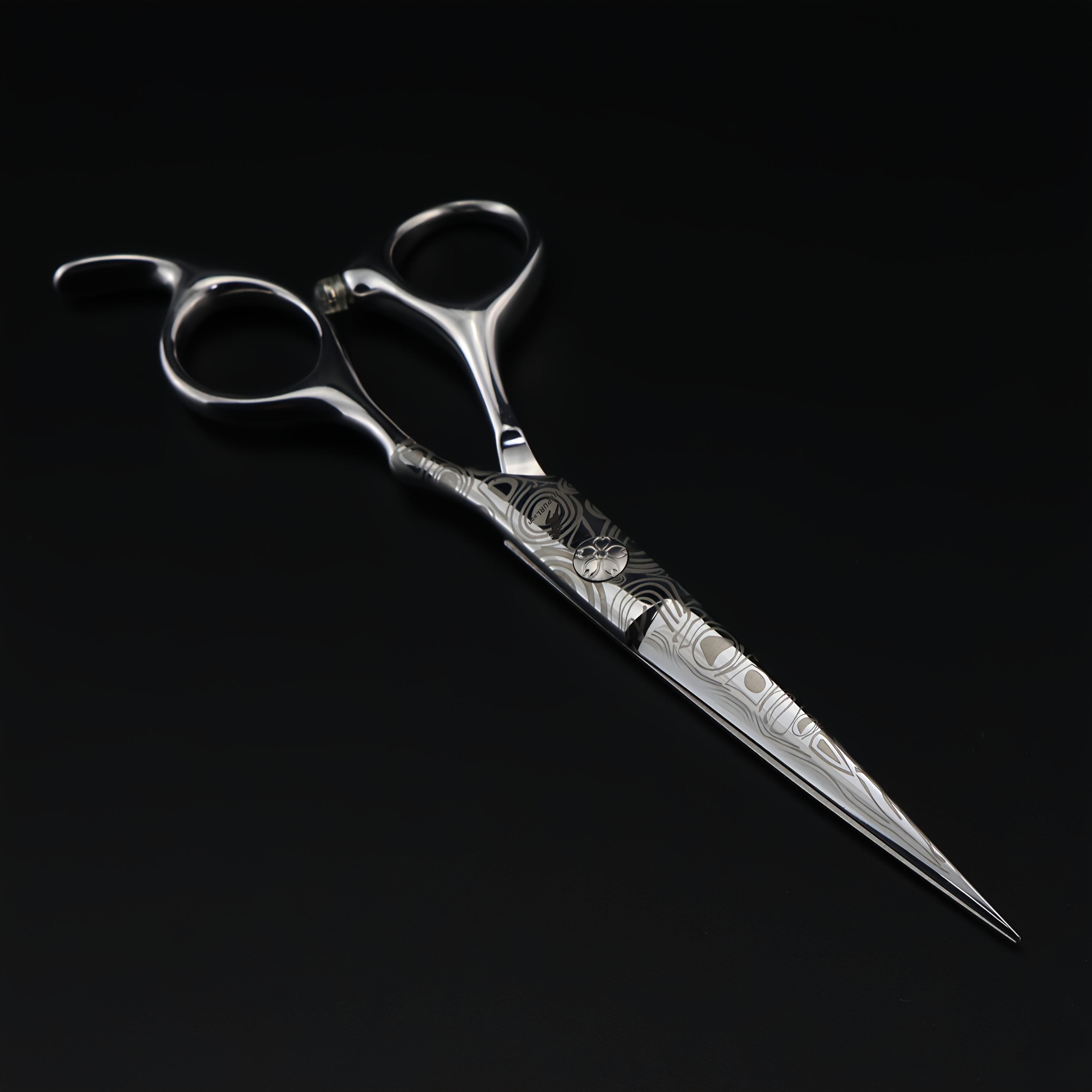 E-shop 5,5, 6,0, 6,5, 7,0 Zoll Professionelle Haarscheren, geeignet für trockene nasse Haare, für Männer Frauen. Edelstahl Damast-Textur-Scheren mit