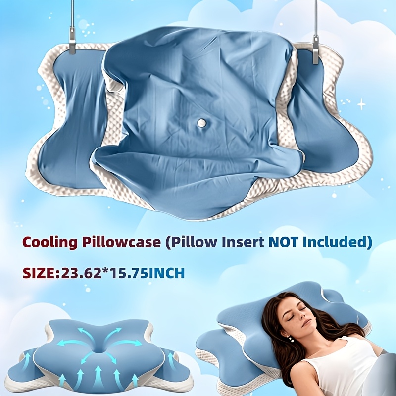 TEMU Pillowcase Pillow Insert Not Included Summer -shaped Pillowcase With And Zipper Closure Soft Breathable Fabric For Comfortable Washable Perfect