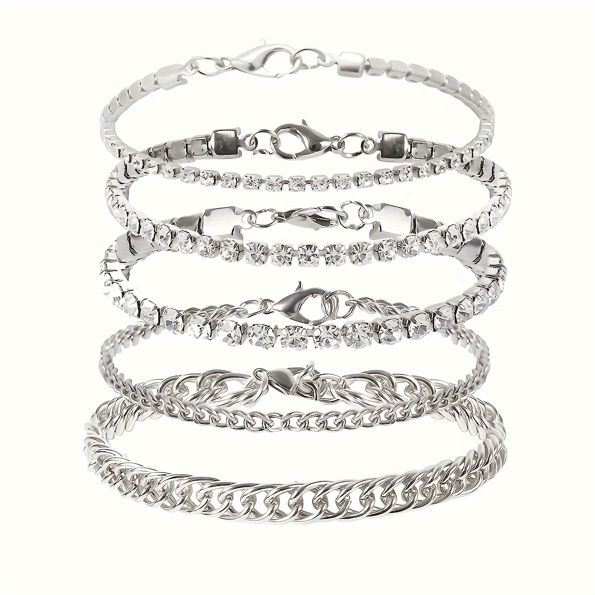 

5 Chain Metal Double-layer Encryption Chain Set Foot Chain