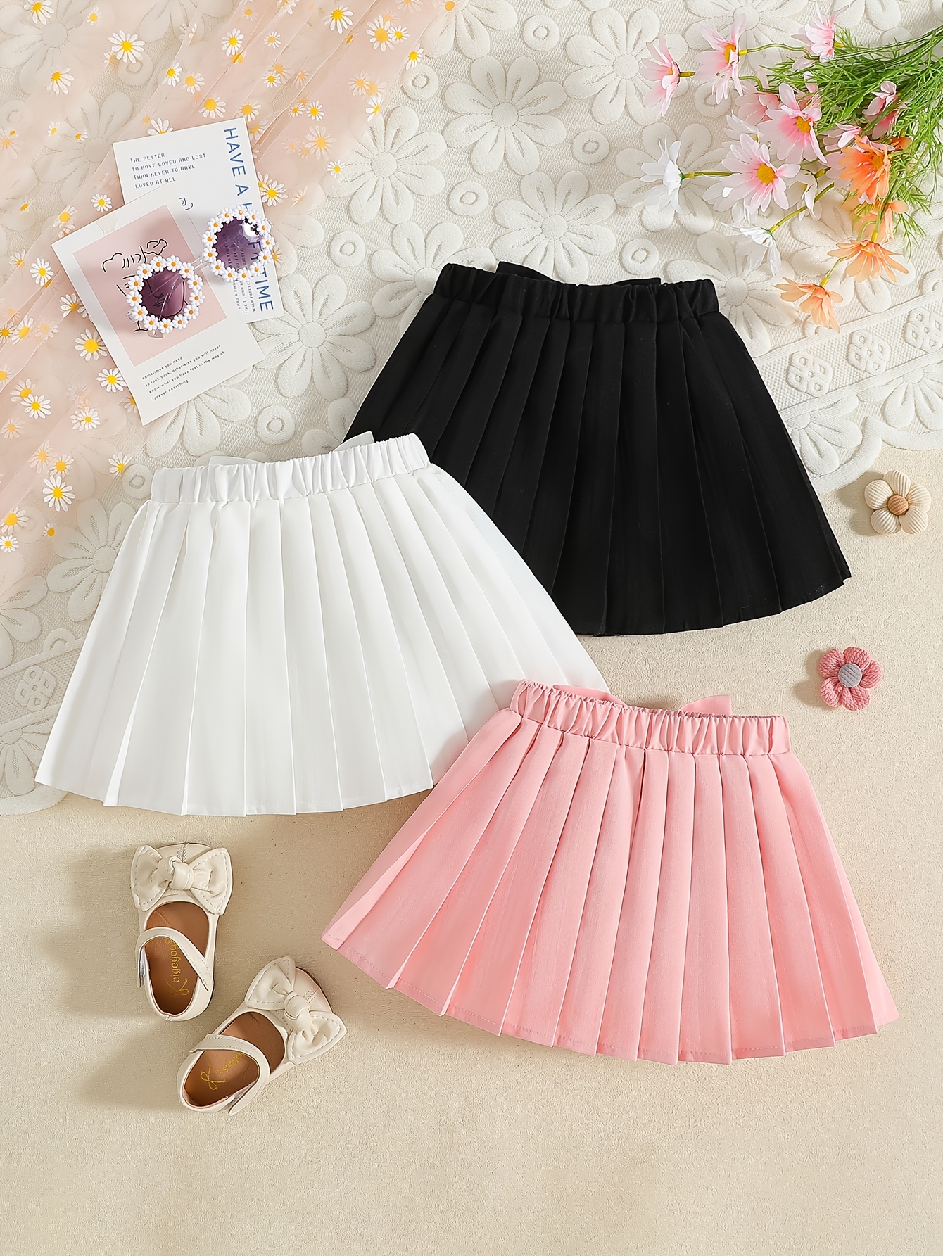 Bow Baby Girl White Mini Skirt Girls Summer Sweet Ruffle Ballet