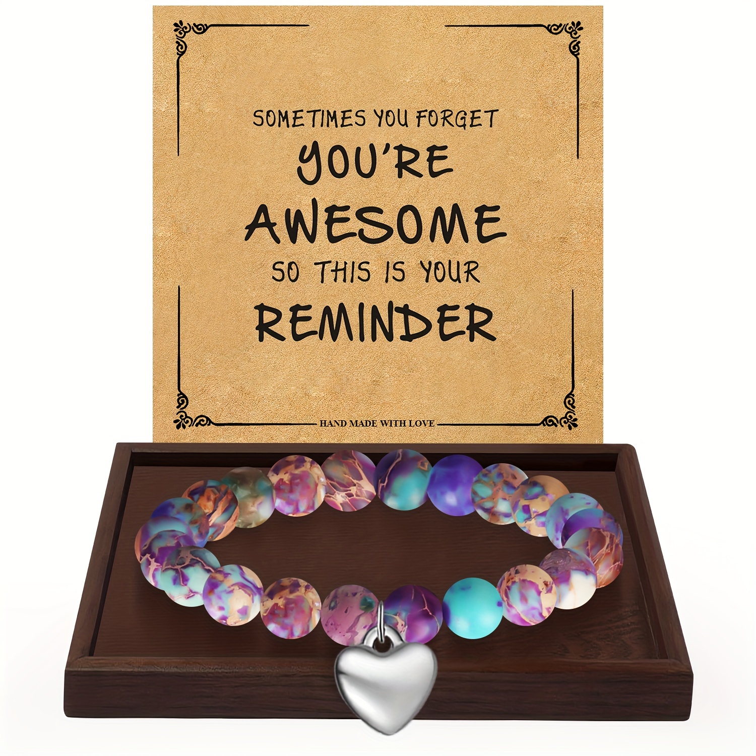 

1pc Christmas Stone Bracelets For Women, Stuffer For , 's Day For Mom , Bracelets For , Day