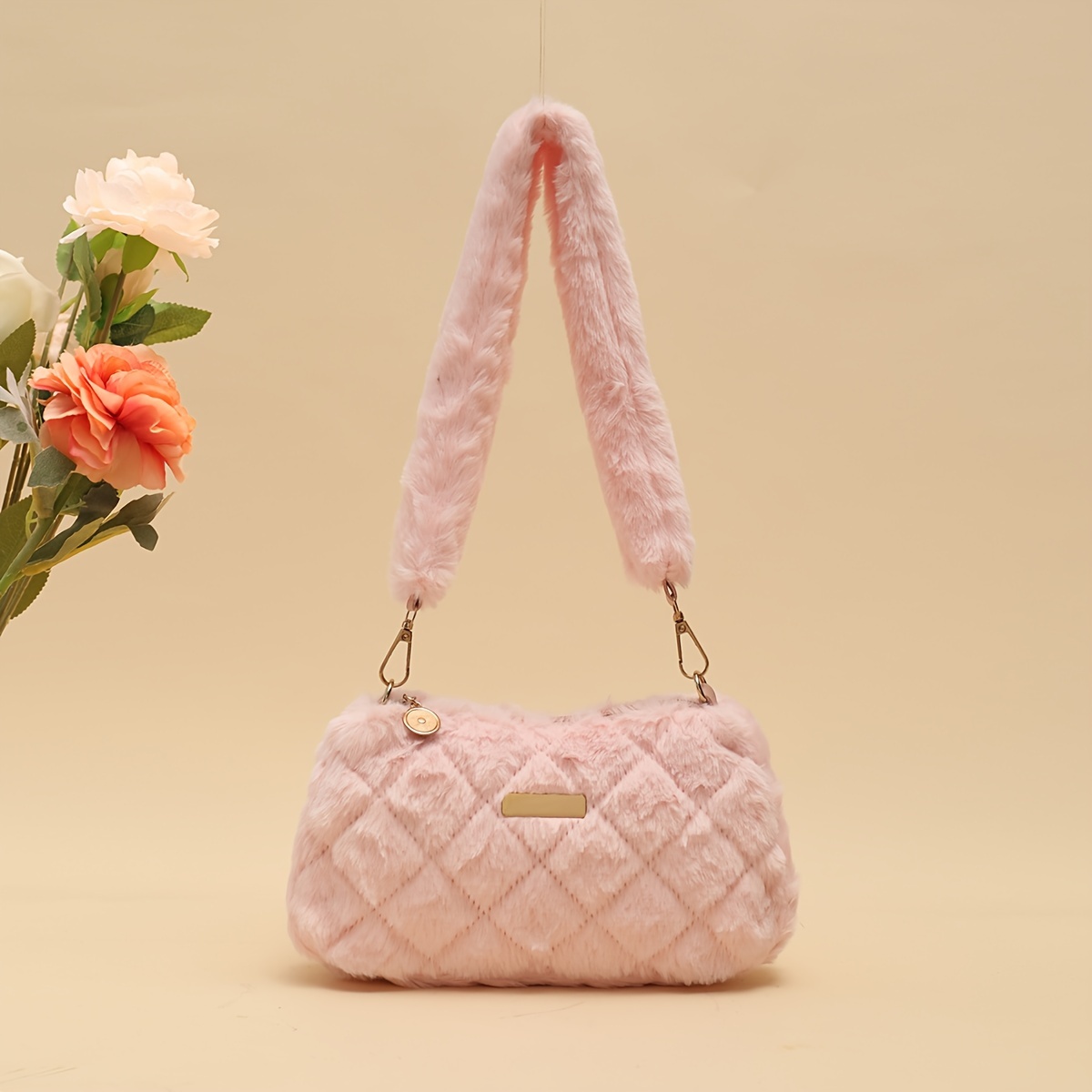 TEMU Material Daily Shopping Bag, Fashionable Women's Shoulder Bag