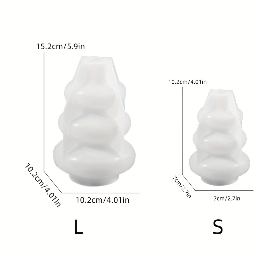 TEMU Resin Molds 2pcs Vase Drop Glue Mold Set Nordic Modern Round Flower Vase Gypsum Cement Mold Creative Vase Home Decor Ornaments Mold