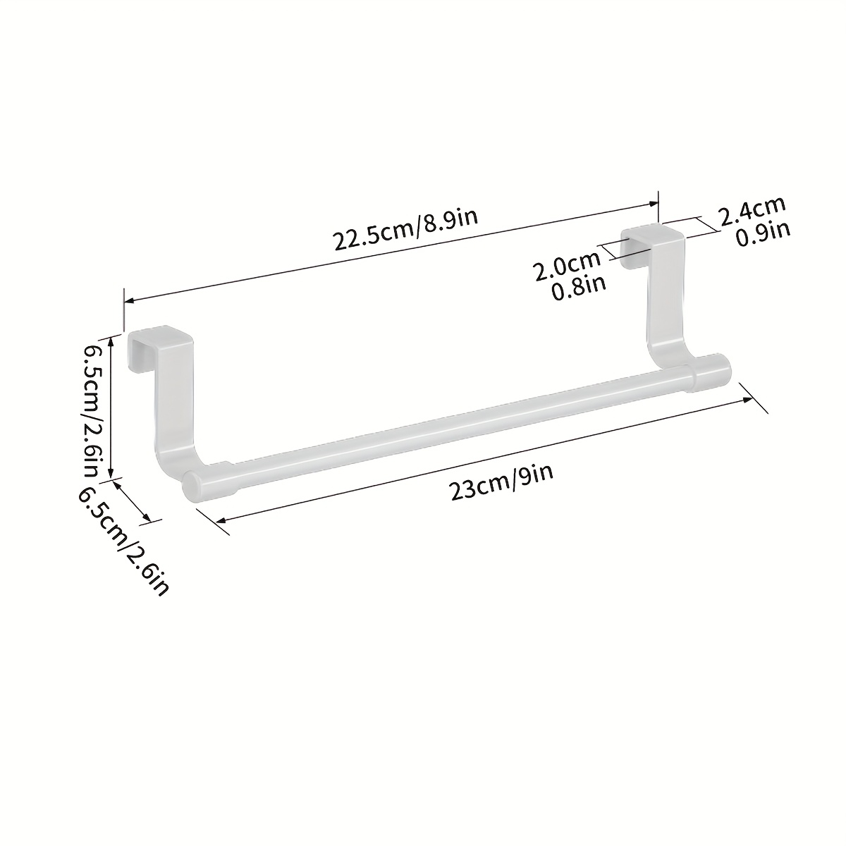 Kitchen Cabinet Towel Rack, Wall Mounted Dishcloth Storage