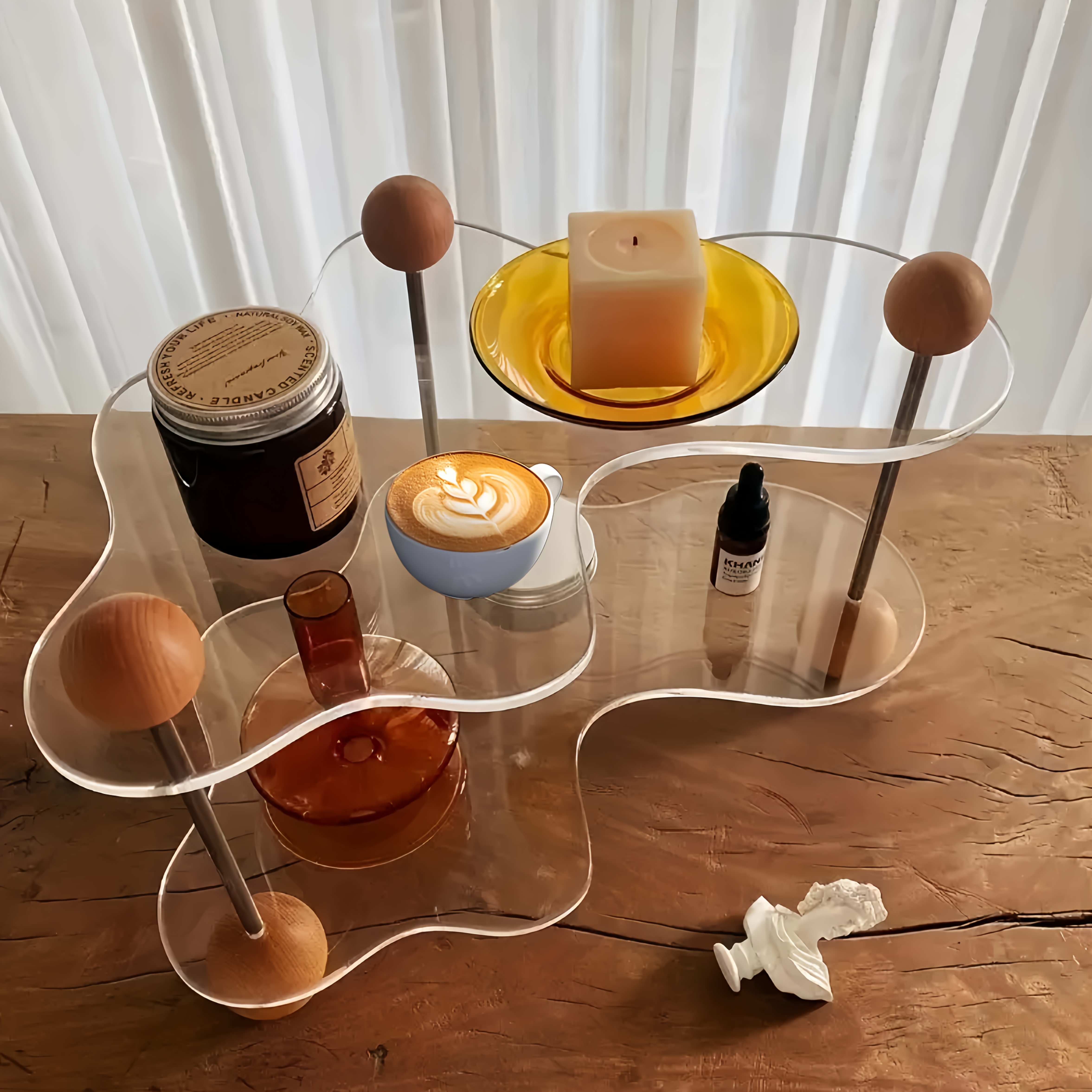 TEMU Acrylic Display Stand For Figurines And Collectibles, Cup Holder, Kitchenware Rack