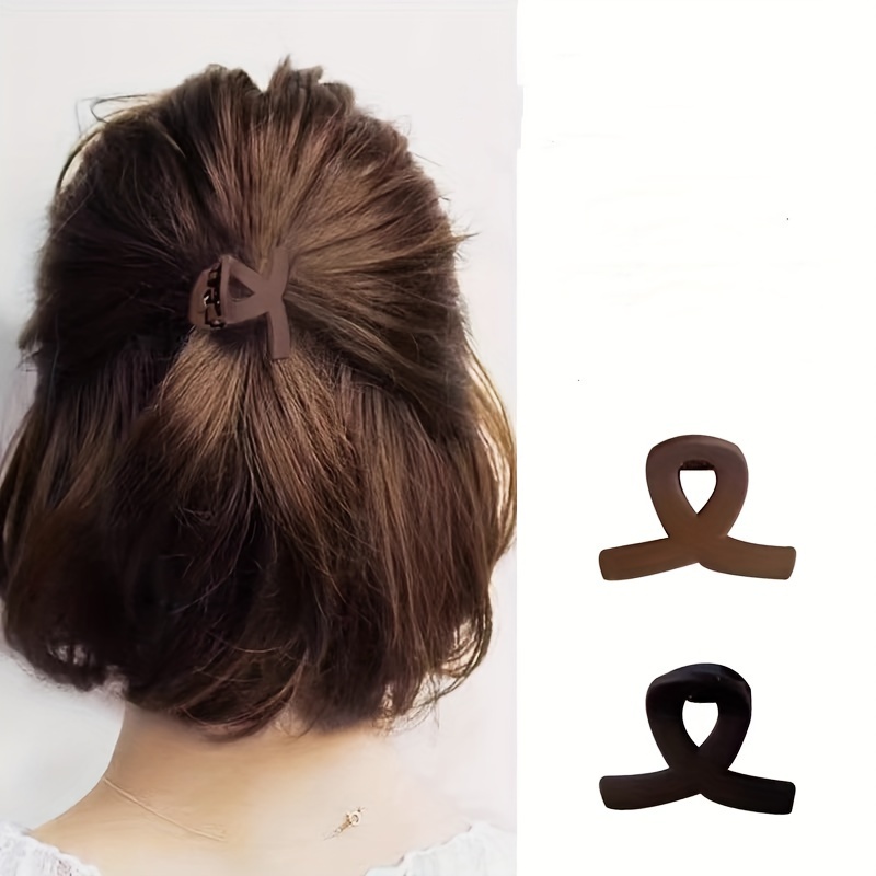 2pcs 3pcs Half Tie Hair Small Grab Clip 2024 New Back Of High-end Sense Hair Clip Headwear Women's Short Hair Transition Period Artifact