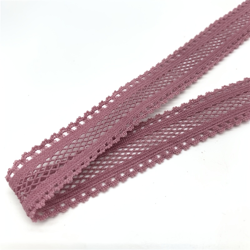 2yards 16mm Grid Elastic Ribbon Fold Over Spandex Elastic Band For Sewing Lace Trim Waist Band Garment Accessory