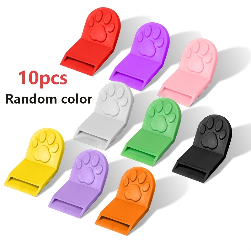 Image of 10-pcs/8-pcs Random Colors Pet Cat Paw Can Opener, Effortless Can Opening Without Hurting Your Hands, Portable Kitchen Gadget, Safe, Burr-free, , Household And Travel Can Opener Tool