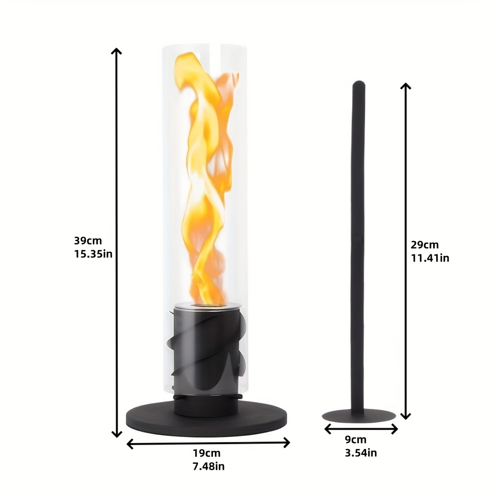 FlameSpin Rotating Real Flame Fireplace