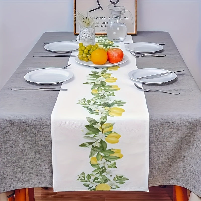 

1pc, Spring Lemon Flower Decorations Party Table Flag, Table Decor, Party Decor, Party Supplies, Holiday Decor, Holiday Supplies