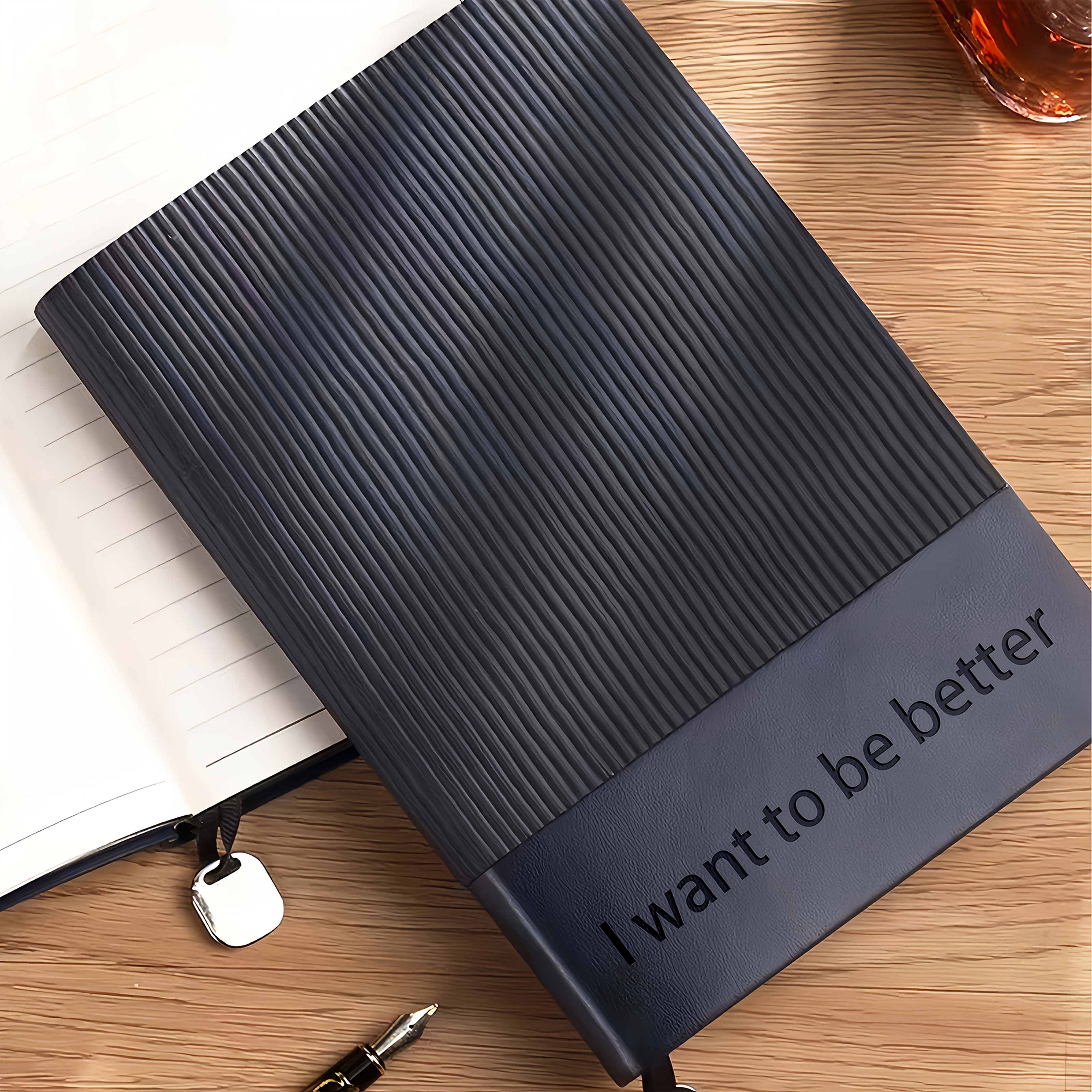 3pcs customizable text   set a5 notebook   gift box with fashion metal round ballpoint pen and replacement refill     teachers 0