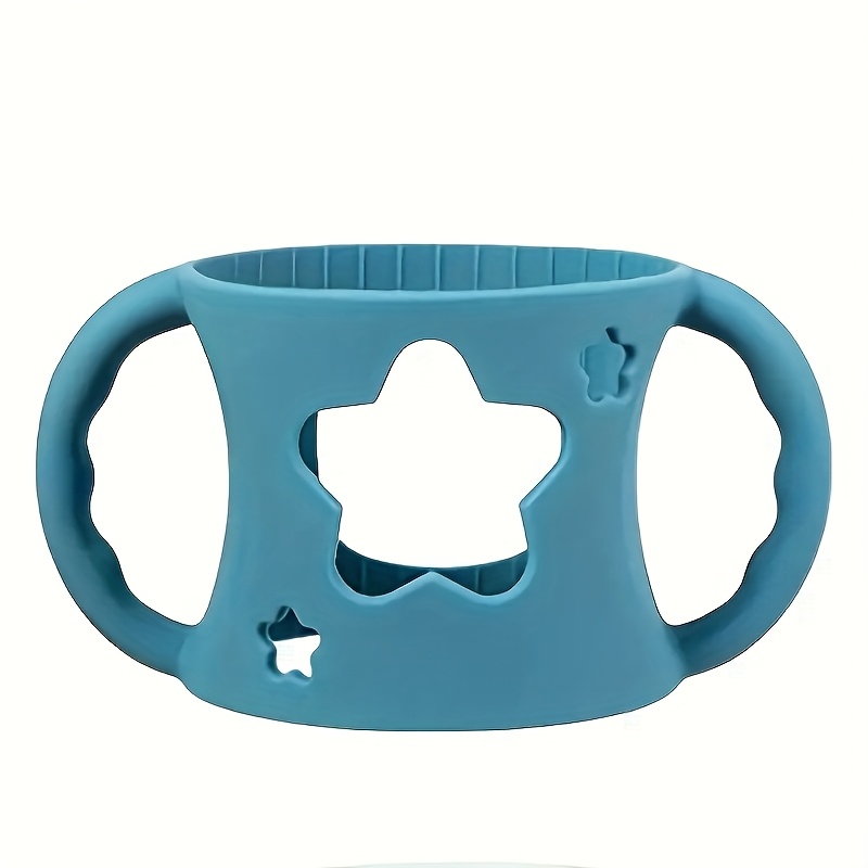 Image of Single-piece Packaging, 6 Colors , Cartoon Silicone Bottle Holder, Bottle Sleeve, Cartoon , Handle, Soft And Flexible, Fits Most Bottles - Multiple Colors