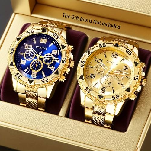 conjunto de 3 relógios de masculinos da moda - pulseira de aço inoxidável, , exibição de hora , pilha - presente ideal para halloween, , de graças, dia namorados, acessórios para relógio, uso diário, design de relógio