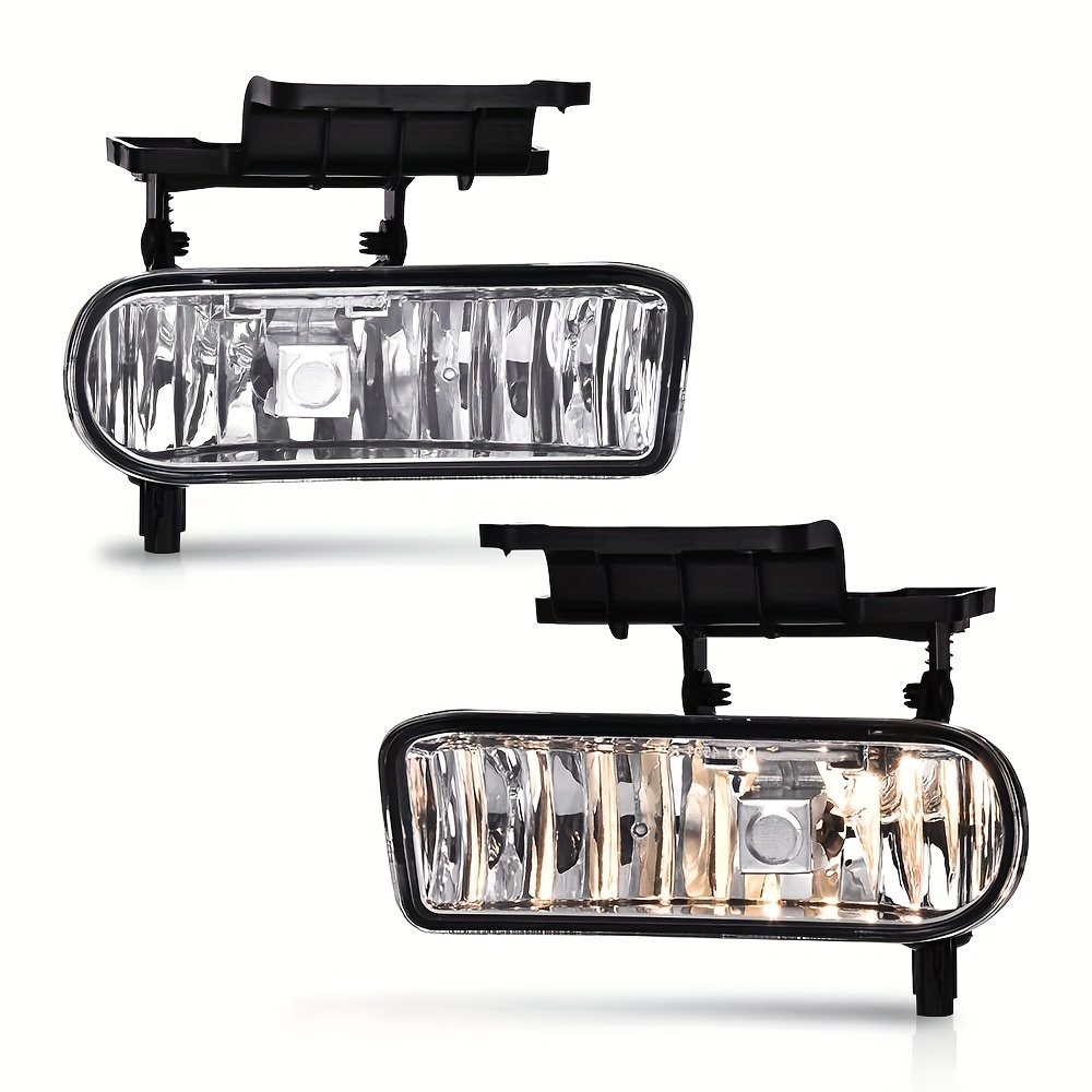 TEMU Fog Lights For Sierra Models From 1999 To 2002, Compatible With For And Xl From 2000 To 2006, Featuring Clear Lenses (not Suitable For C3 And Denali ).