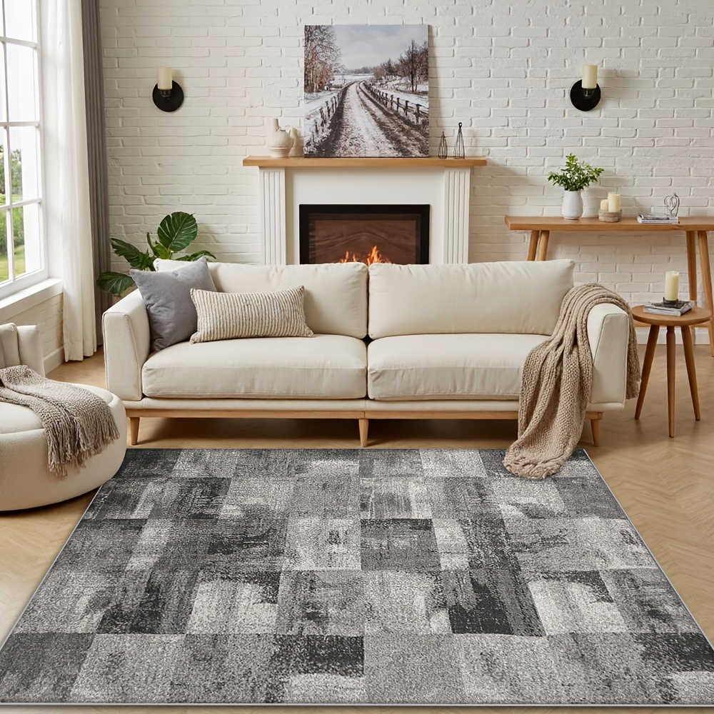 1pc Velvet Carpet, Modern Washable Carpet Suitable For Living Room, Bedroom, Office, Home Decor Carpet, Multiple Sizes