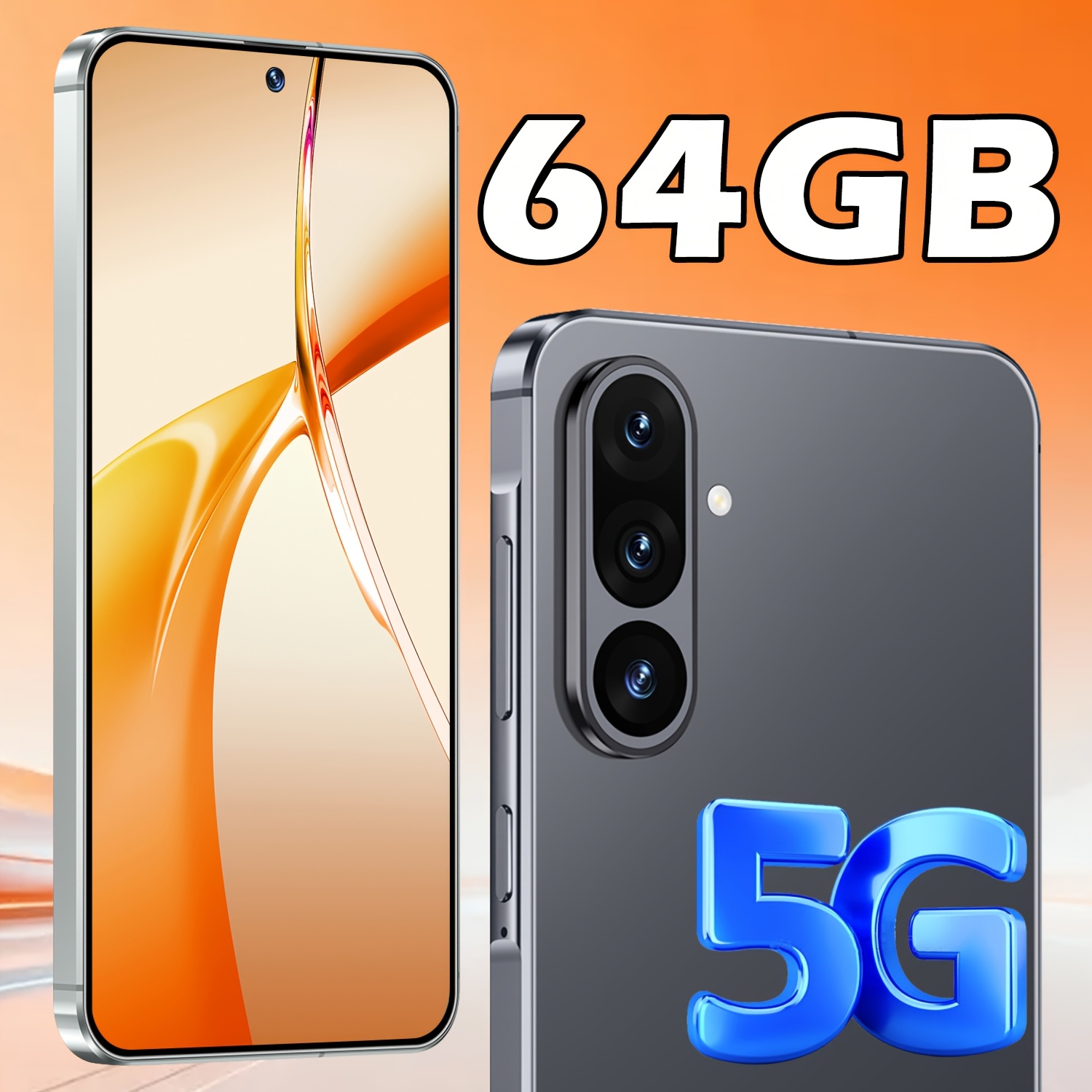 2026 New A57 5g Smartphone 6.8-inch Hd Screen 6gb +64gb Romcameras Metal Wire Drawing Long Fast Charging Gps Great Gift For Family, Partner On New Year & Birthday