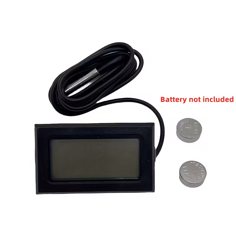 1pc refrigerator thermometer electronic digital lcd display thermometer car interior and exterior temperature gauge aquarium fish tank thermometer bath water temperature thermometer gauge with probe home supplies Product details 3