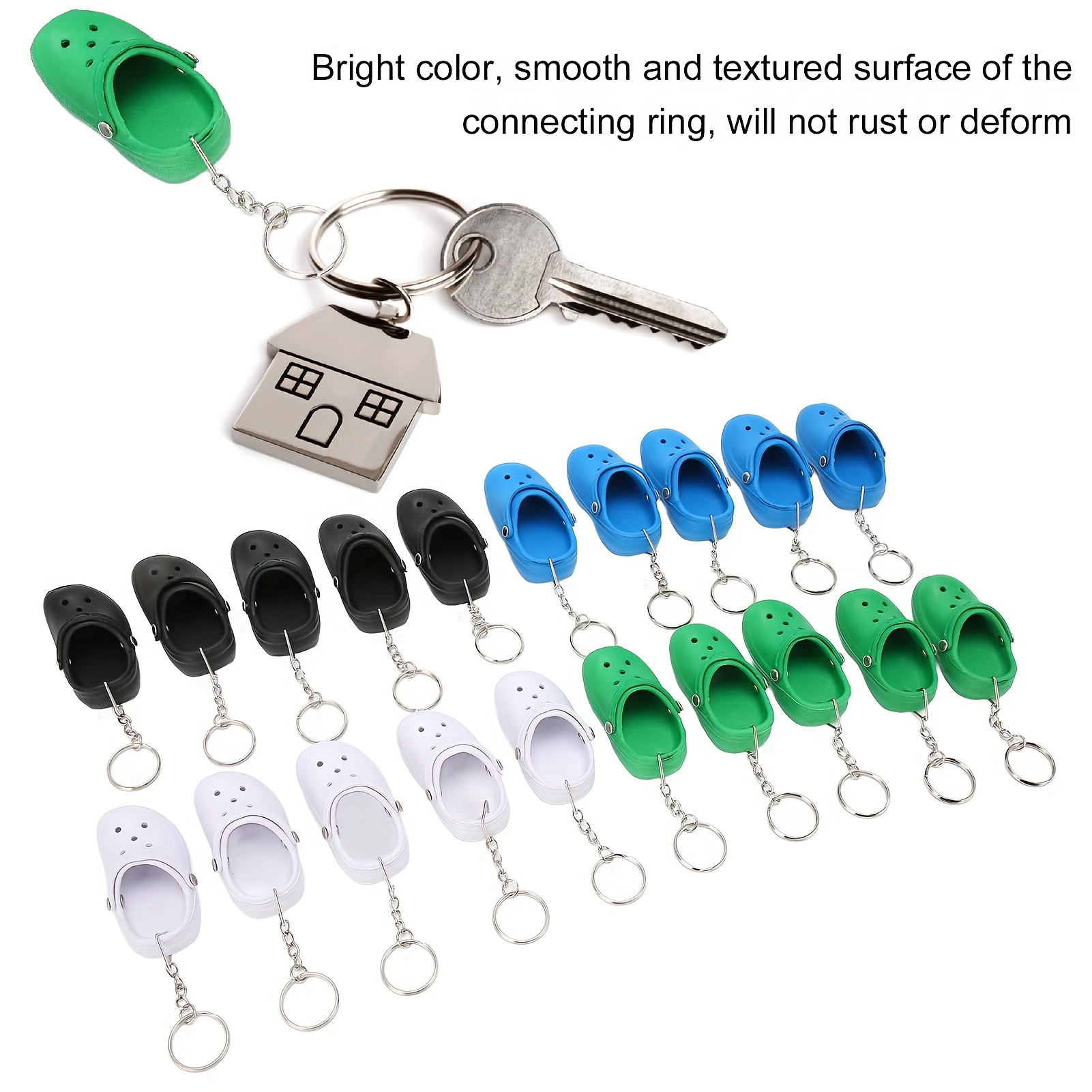 

20pcs/set, Size, Slipper Keyring, Key , , , , , Decorations,