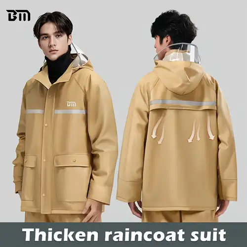 Tuta Antipioggia Uomo 2 Pezzi - Impermeabile, Riflettente, Per Moto E Outdoor (giacca + Pantaloni) - Foto 7