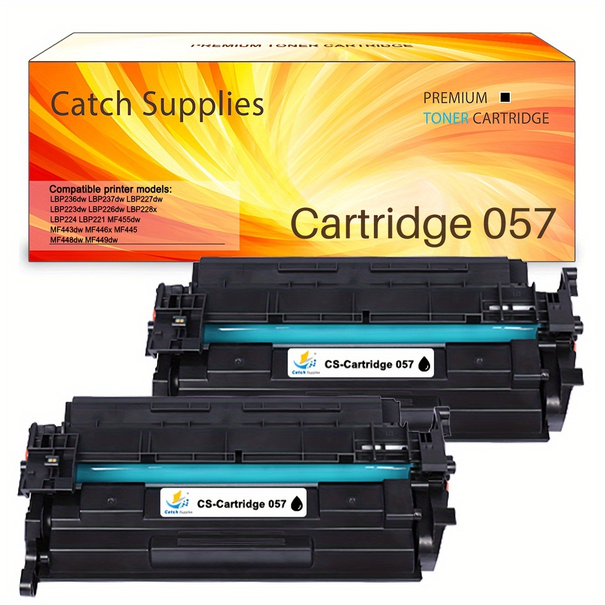 

2 Packs 057 Toner Cartridge Black Compatible For 057 057h Crg-057 Crg057 For Imageclass Mf449dw Mf448dw Mf445dw Lbp228dw Lbp227dw Lbp226dw Lbp236dw Lbp237dw Mf455dw Mf443dw Printer Ink