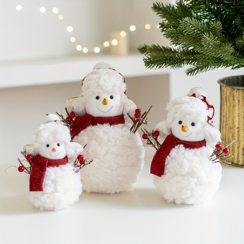 

Christmas Tabletop Decoration: Foam Snowman Figurine - No Feathers, No Power Required