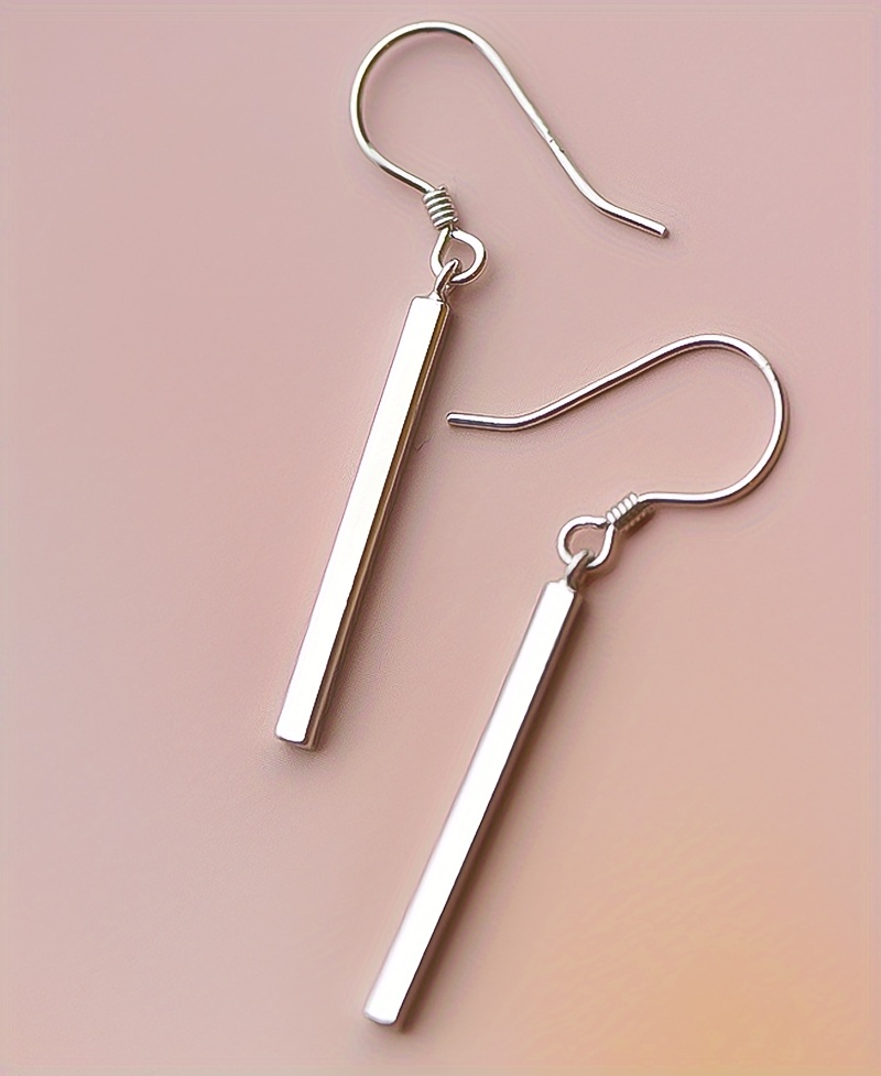 elegant 925 sterling silvery long line dangle earrings hypoallergenic     gifting on valentines birthdays mothers day details 3