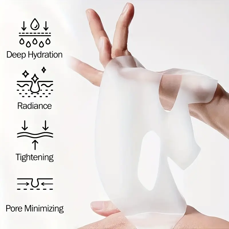 5pcs collagen facial masks hydrating firming ideal for sensitive hypoallergenic unscented all types beauty routine essentials collagen facial masks hydrating facial mask Product details 4