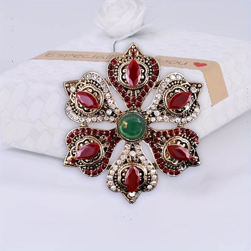 

Fashion Retro Court Style Baroque Brooch For Men, Wedding Party Accessories