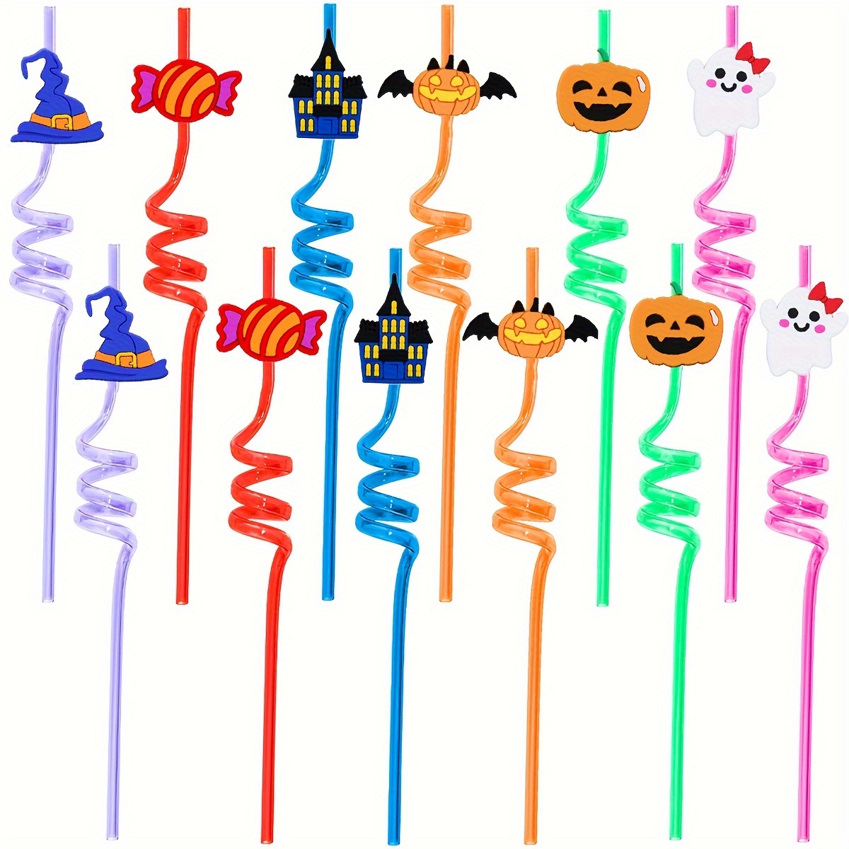 

12 Pcs Halloween - Reusable Plastic For Decorations, Filled Halloween Themes, For Parties And Halloween