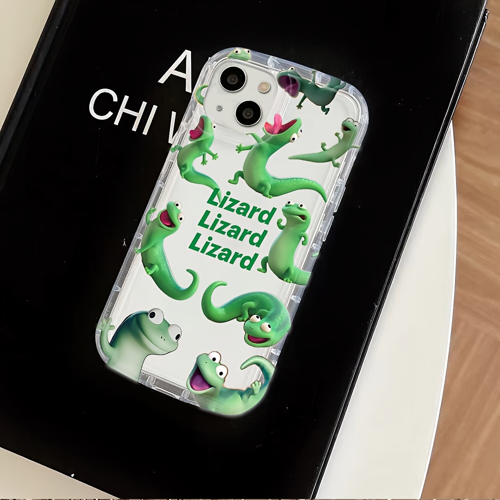 TEMU Phone Case: Cartoon Lizards Phone Case Suitable For Iphone 17 17e 16e 16 15 14 13 12 11 Pro Air Xr Xs X 7 8 Tpu Back Cover
