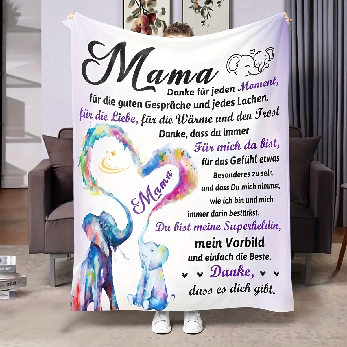 

Asian Flannel Blanket - Personalized Mom Appreciation For Day, , Positive & Encouragement - , Stain- & Bed , , 200-250 Gsm