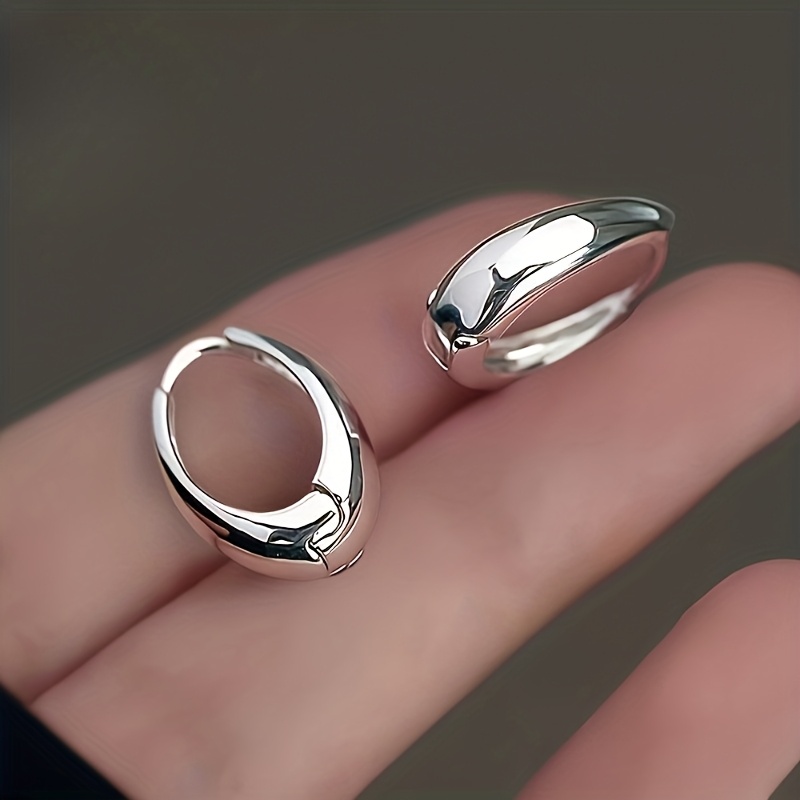TEMU Hypoallergenic Stainless Steel U-shaped Stud Earrings, High Quality Women's Fashion Earrings, Fade-resistant, Easy And Elegant, Suitable For