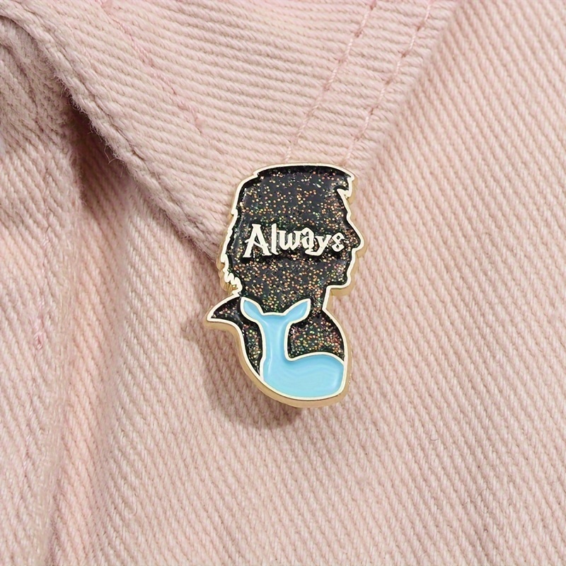 

1pc "" Man Enamel Pin, Sparkling Themed Brooch, Badge For Backpack & Clothing Accessories, Great As Gifts