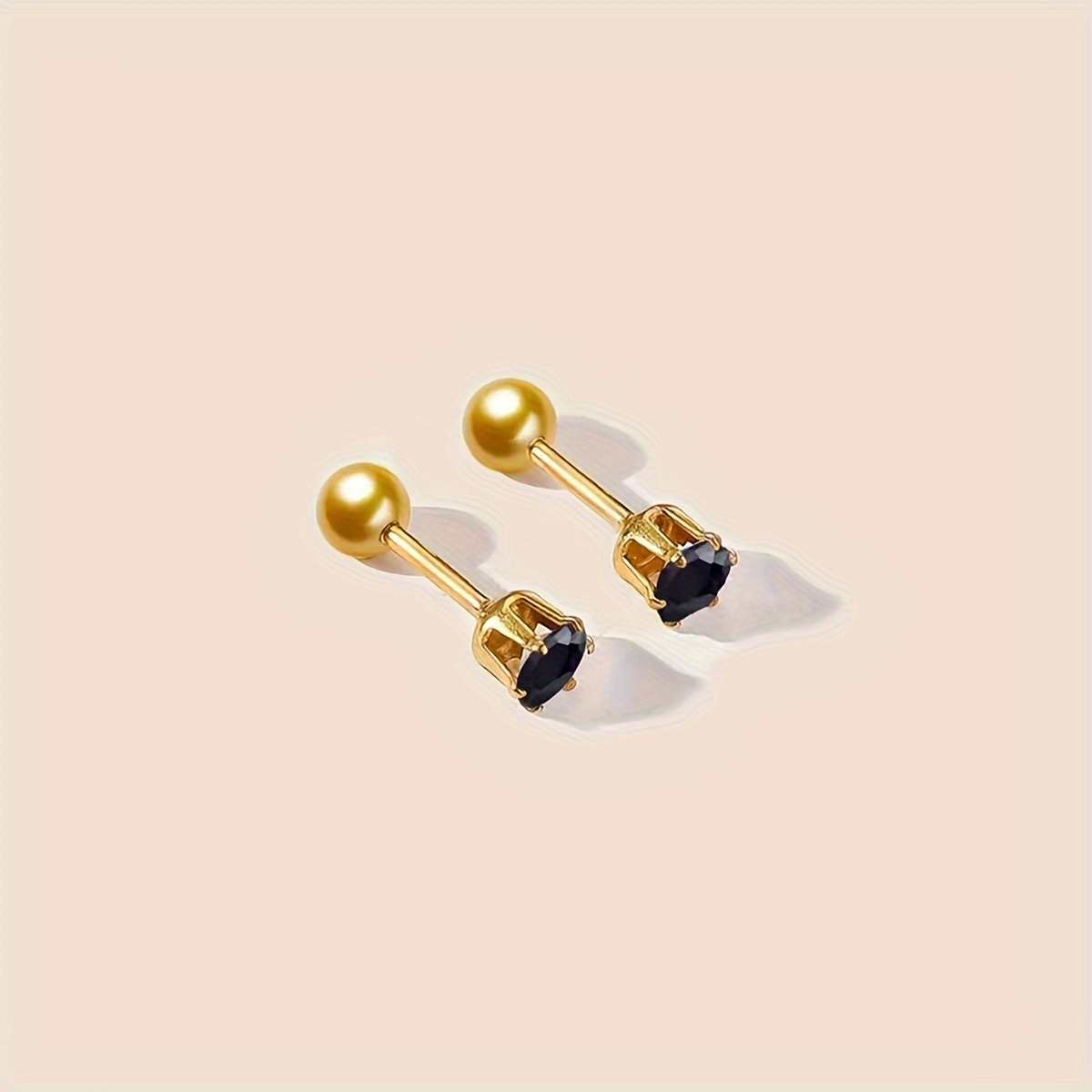 Fashionable Zirconia Hypoallergenic Small Stud Earrings