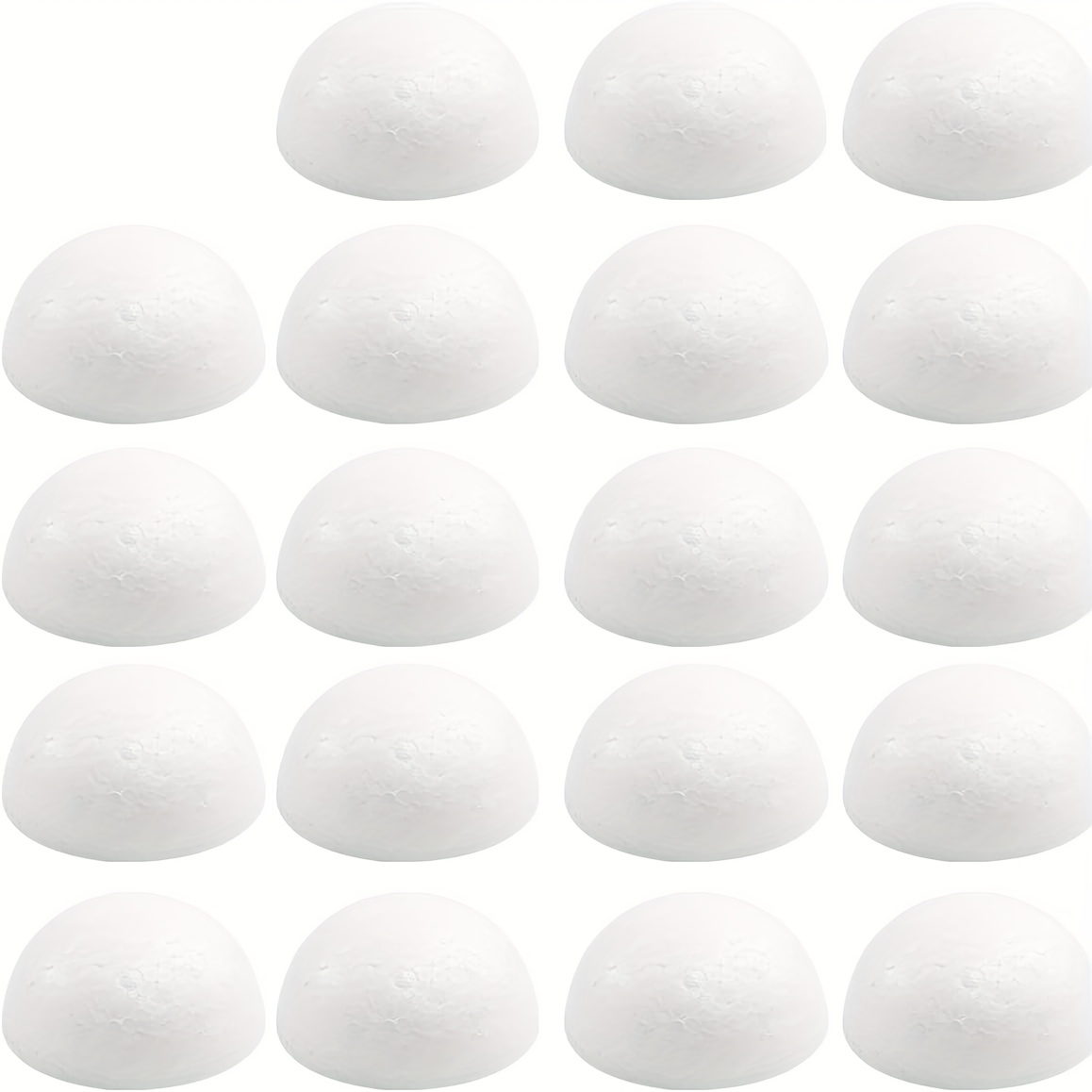 Image of 10cm 6-pack Polystyrene Smooth Spheres For Crafts, Suitable For Art And Craft Supplies, School Projects, Weddings, Christmas, Home Decor, And Parties White Craft Foam