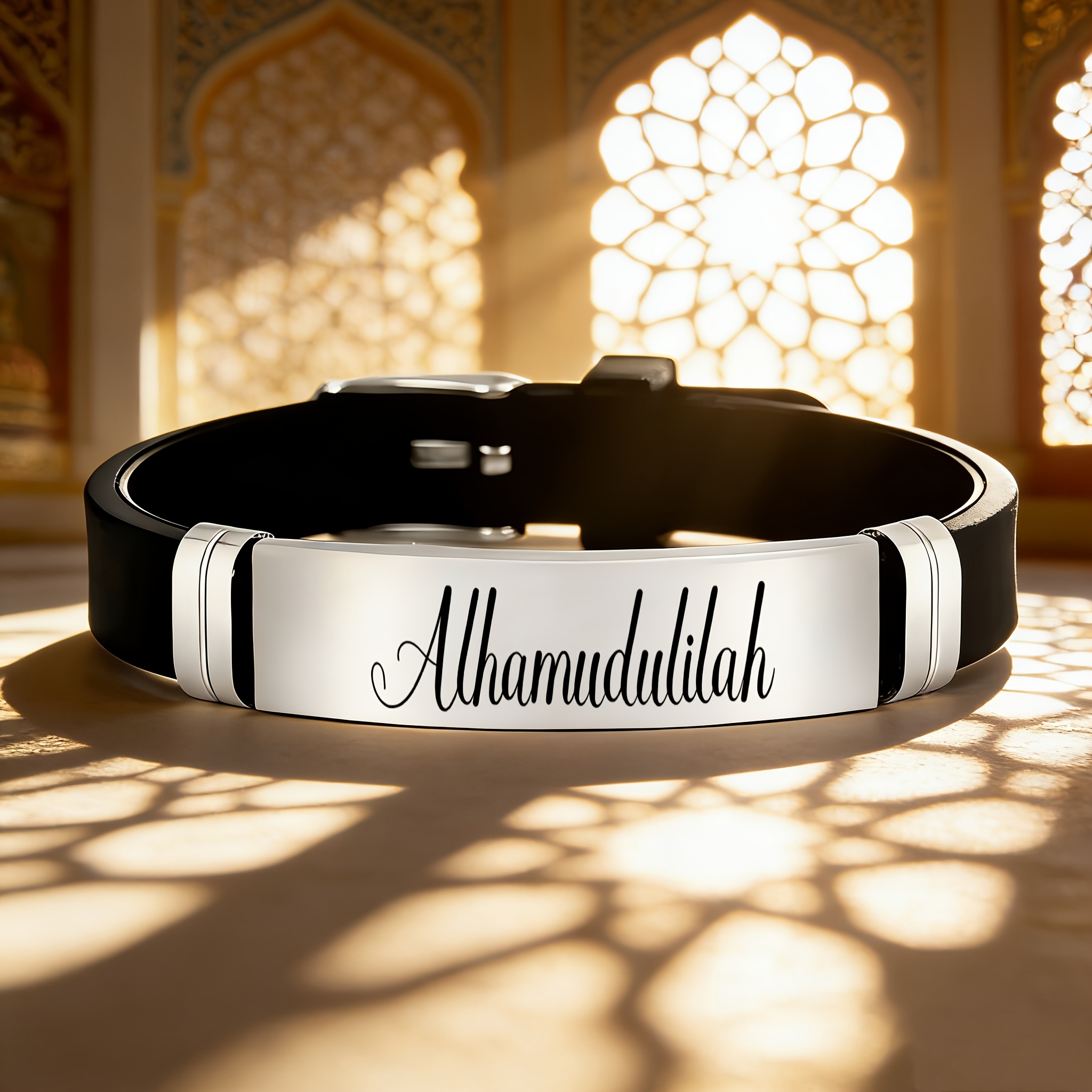Alhamdulilah Islamic Faith Silicone Bracelet, Religious Gift