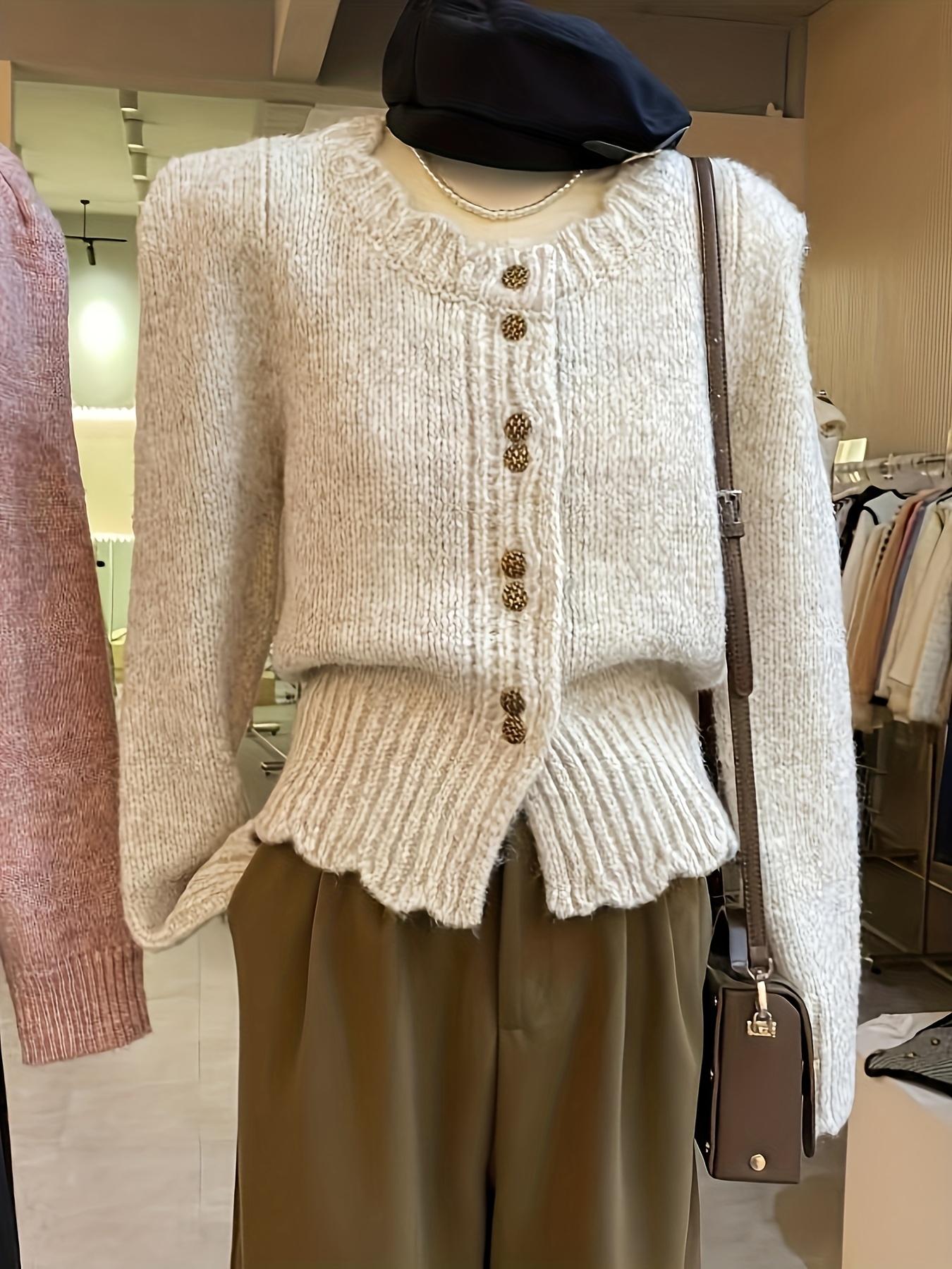 Sleeve Shein Pullover GrÃ¼n Midi Dress Lace Jumper Dress UK 16