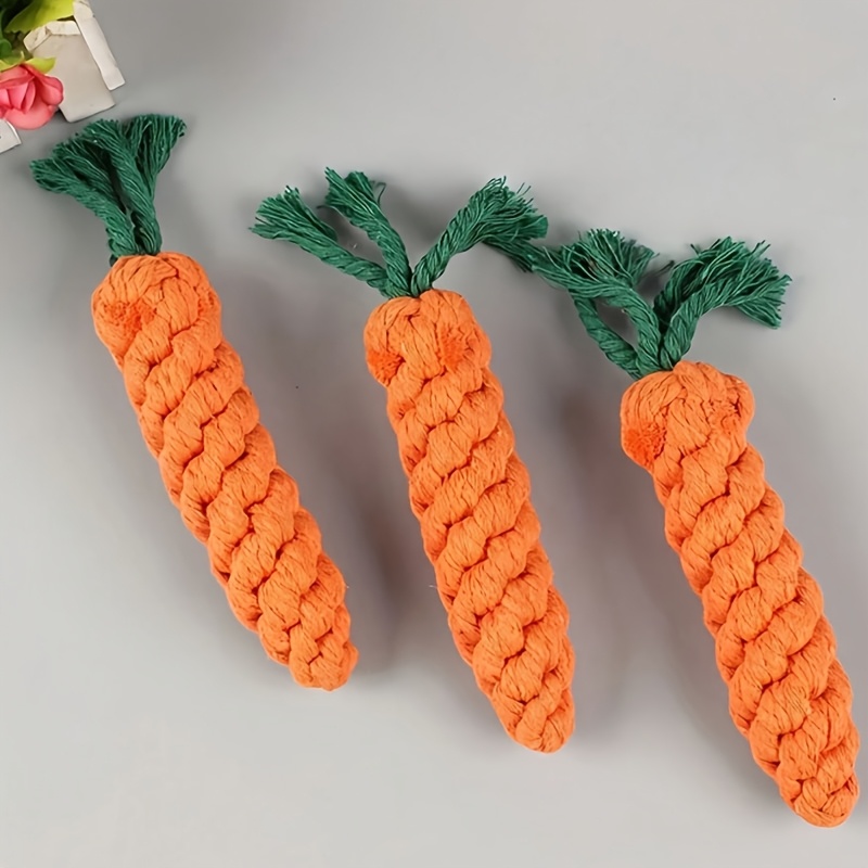 carrot shaped pet chew rope toy interactive pet   toy suitable for puppies christmas gift for pets tug of   bite toy for   Product details 3