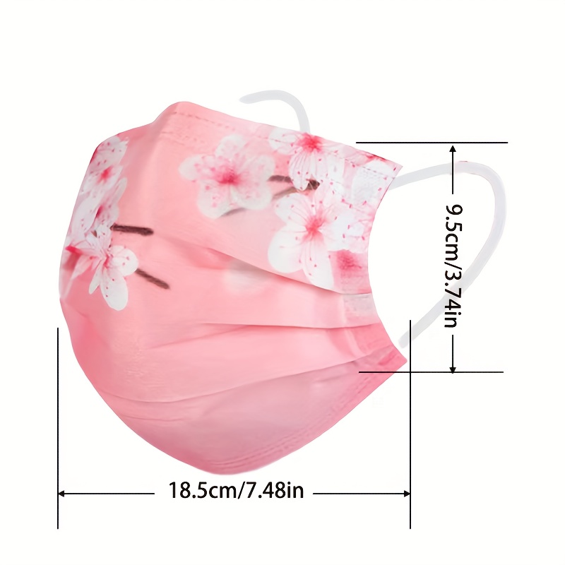 10pcs Romantic Floral and Starry Sky Print Women's Face Masks