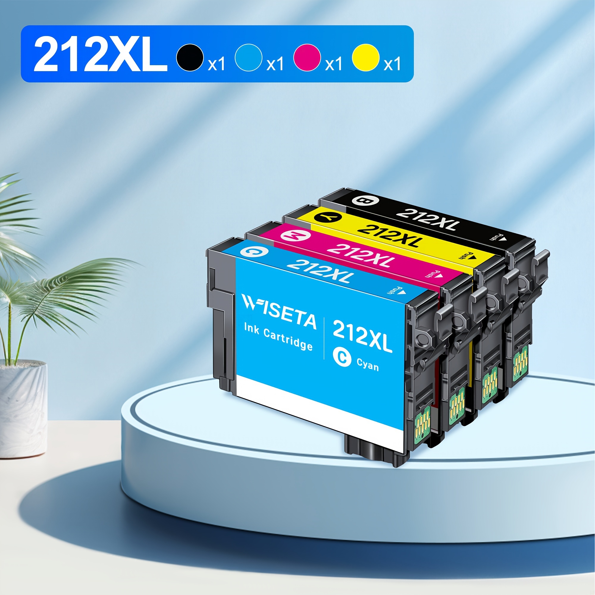 

4 Pack 212 Lnk Cartridges Remanufactured Replacement For Epson 212 Ink Cartridges Combo Pack T212 T212xl To Use With Expression Home Xp-4100 Xp-4105 Workforce Wf-2830 Wf-2850 Printer