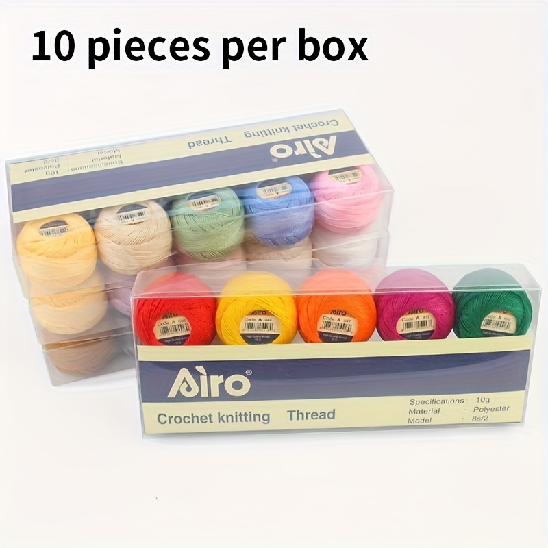 10 Skeins High-End Lace Thread for DIY Embroidery