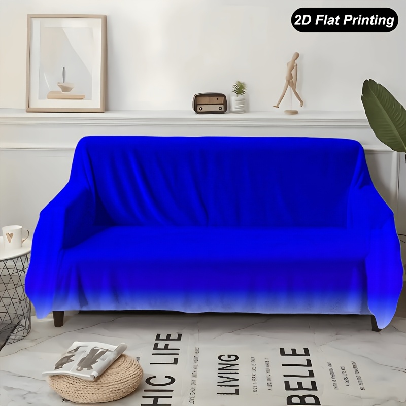 TEMU 1pc Spring Sofa Cover Polyester Slipcover For 1-4 Seater Sofas, Perfect For Summer Living Room, Bedroom, Or Office Decor, Festive Accent, Living
