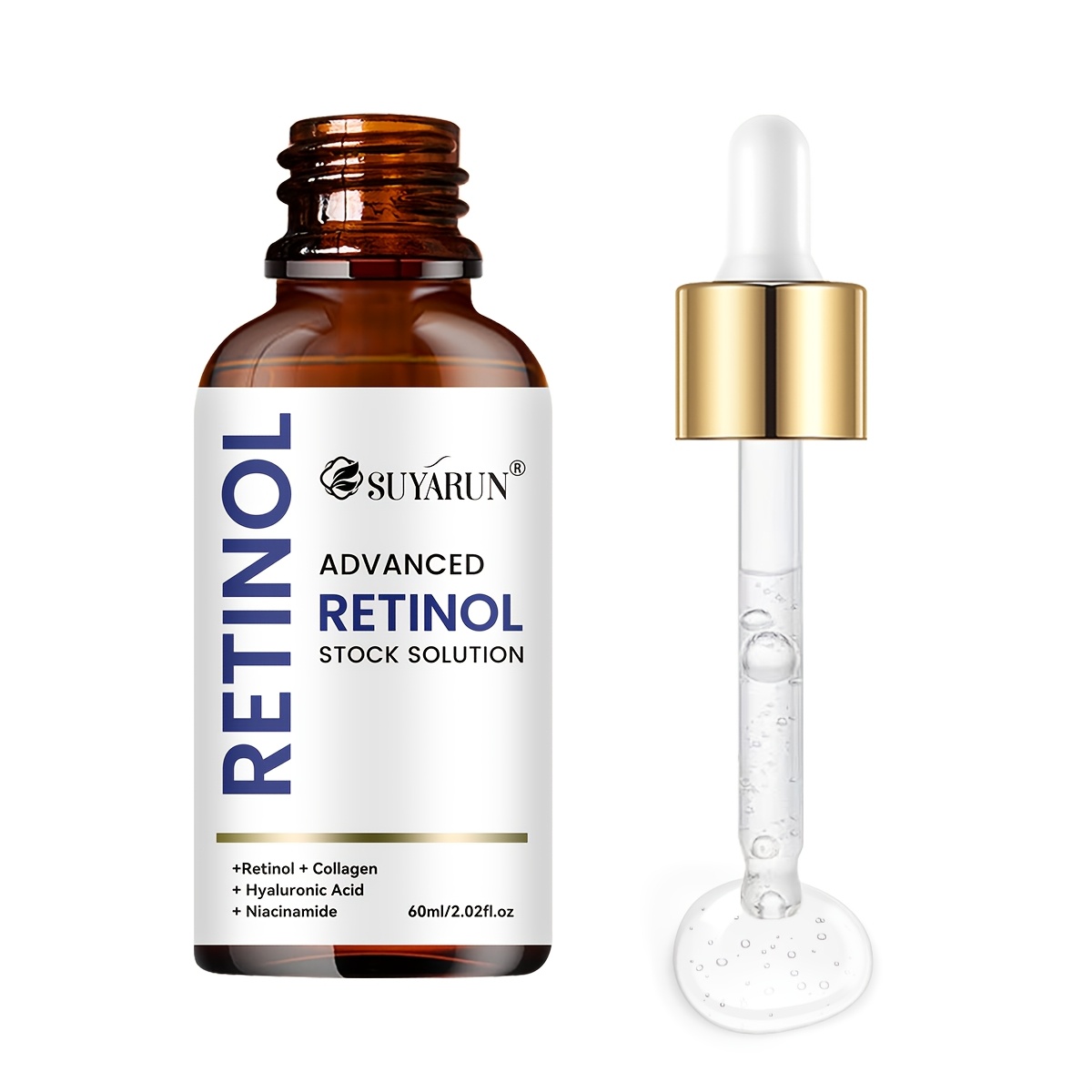 Suyarun Advanced Retinol Stock Solution , With Retinol+collagen+ 24h Hydration, Lifts And Skin