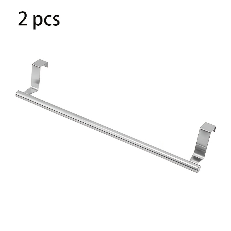 TEMU 2pcs Cabinet Door , Dishwashing Towel Racks, Stainless Steel Towel Racks, Towel Racks For Kitchen And Bathroom Cabinet Doors, Clothing Racks,