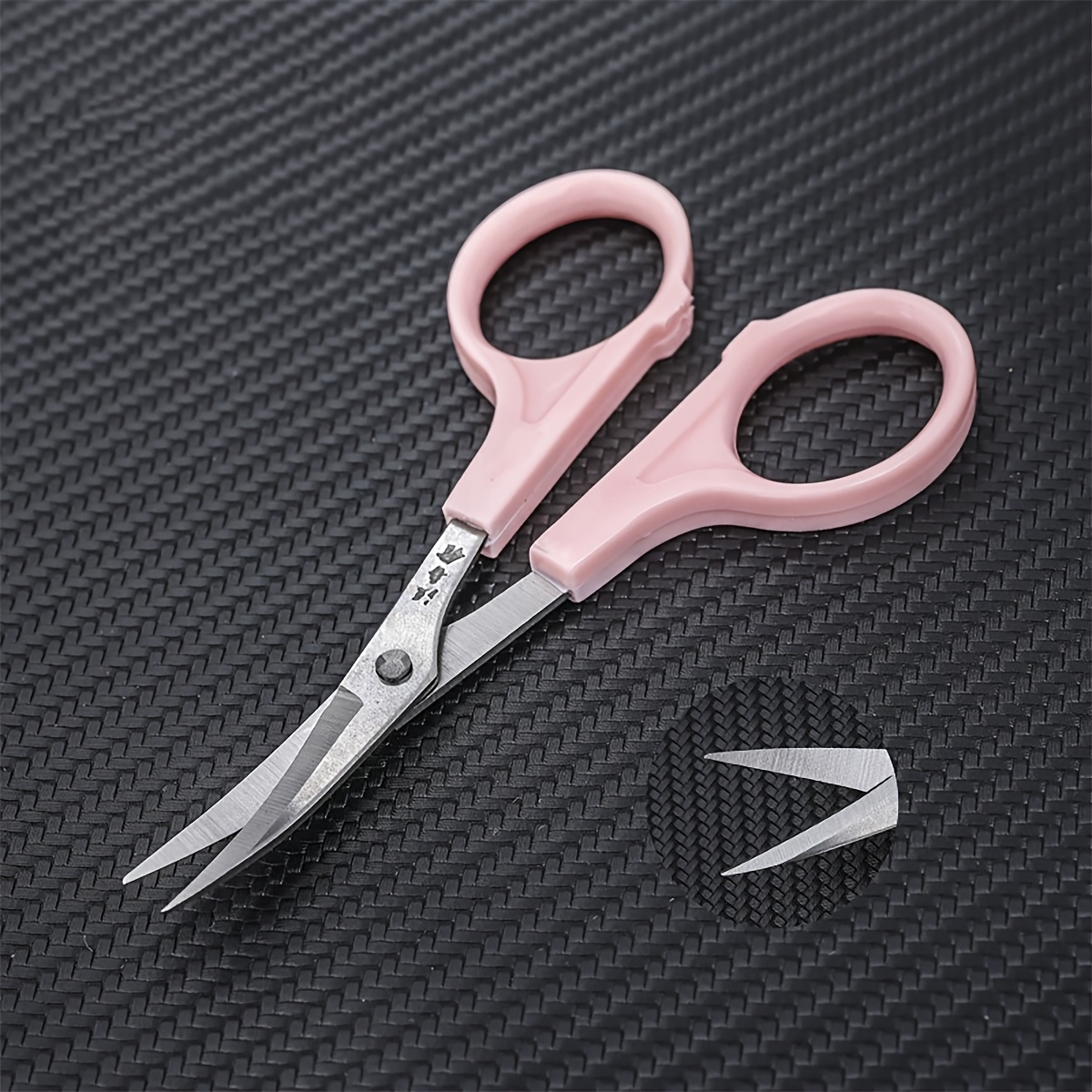A Pair Of Curved Scissors For Cutting Threads In Cross-, Small Curved Scissors For Fabric Cutting, Precision Cutting Sewing Tools