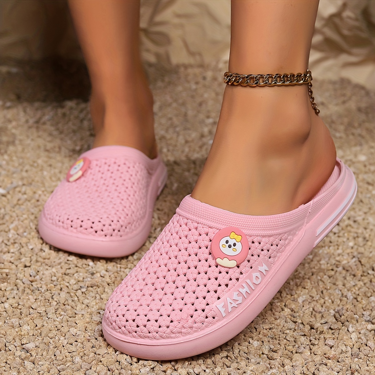 GURGER Sabots Mules Femmes Été Maille Respirante - Chaussures De Jardin Confortables