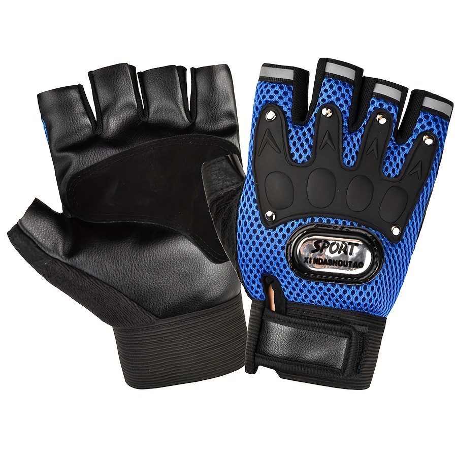 TEMU Half-finger Gloves - , Durable & Lightweight For Cycling, Driving, Hiking &