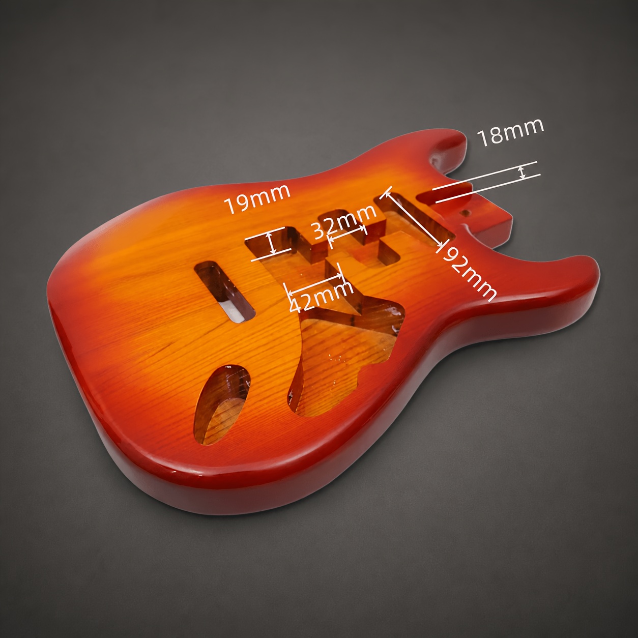 Image of Guitar Body, Glossy Painting, In Hss&sss On Neck Diy Guitar Replacement Parts Nice Painting