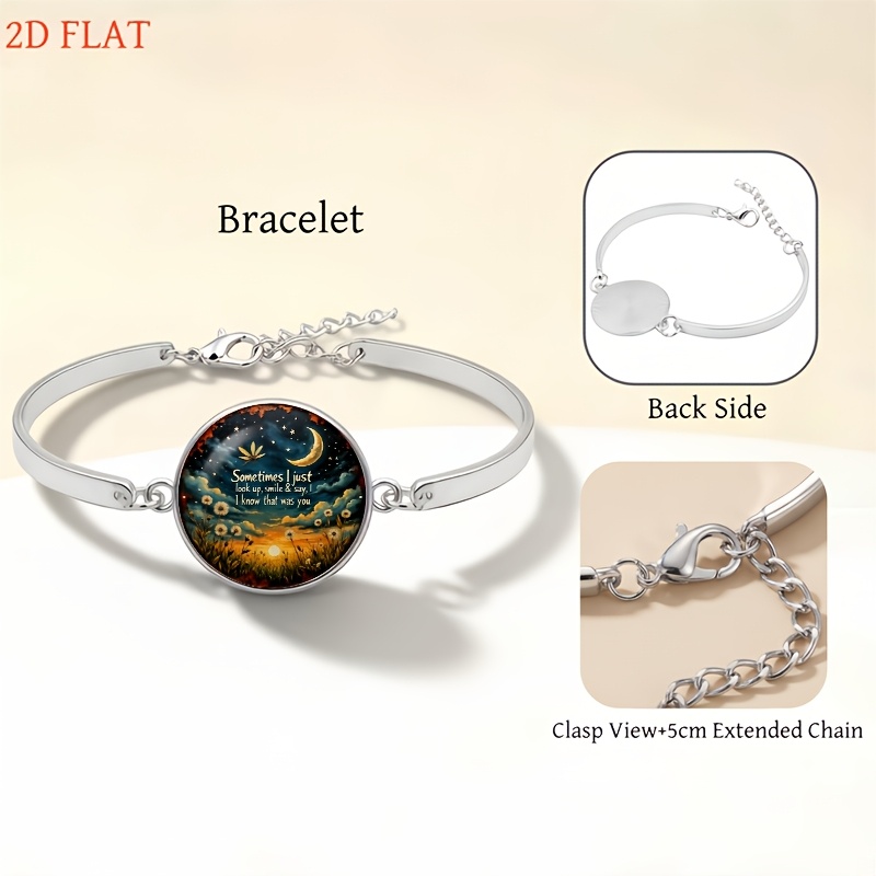 5pc Night Sky Jewelry Set with Moon & Stars for Women